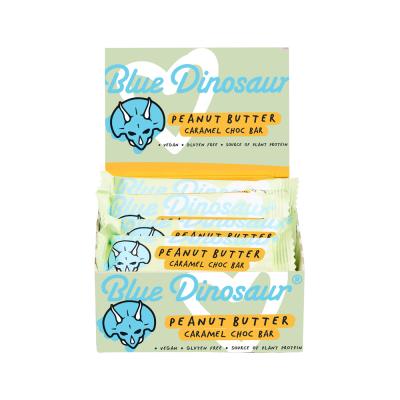 Blue Dinosaur Vegan Peanut Butter Bar and Caramel Choc 45g x 12 Display